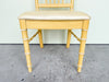 Yellow Thomasville Faux Bamboo Desk and Chair
