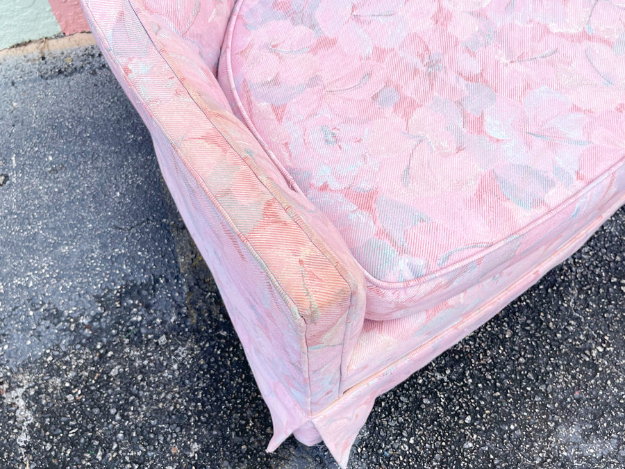 Pair of Pink Chic Floral Upholstered Chairs