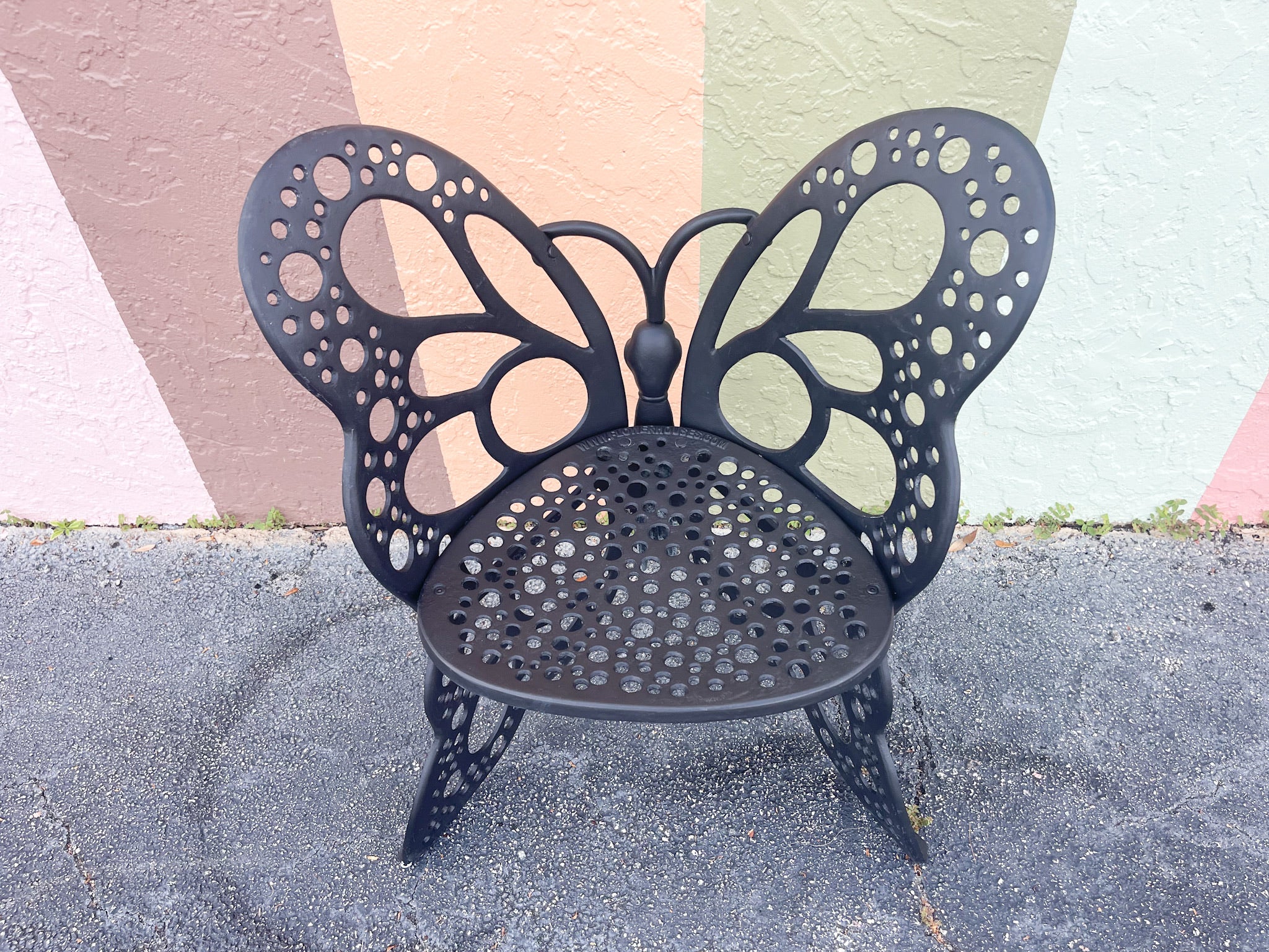 Butterfly chair bistro discount set