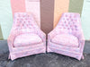 Pair of Pink Chic Floral Upholstered Chairs