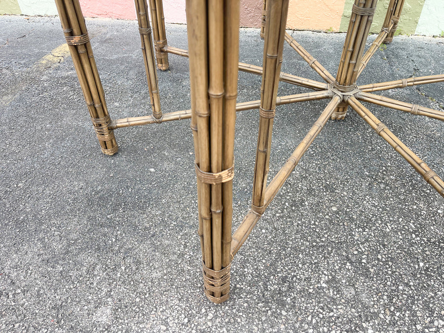 McGuire Rattan Dining Table