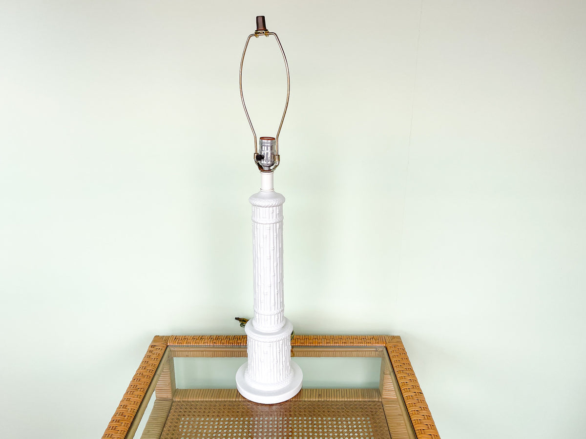 Kips Bay Show House Italian Faux Bamboo Lamp