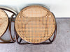 Pair of Cane and Rattan Side Tables