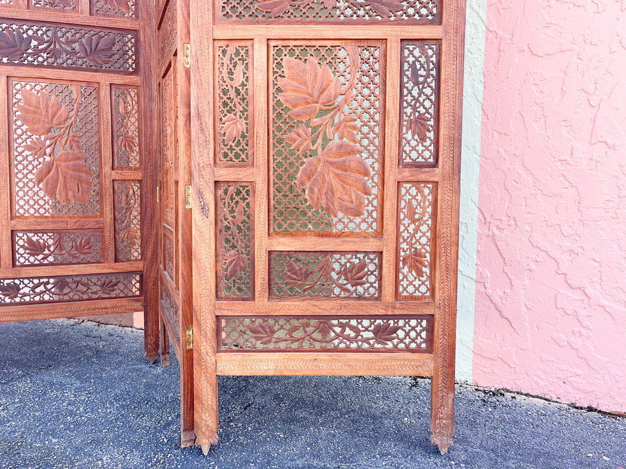Moroccan Chic Four Panel Screen