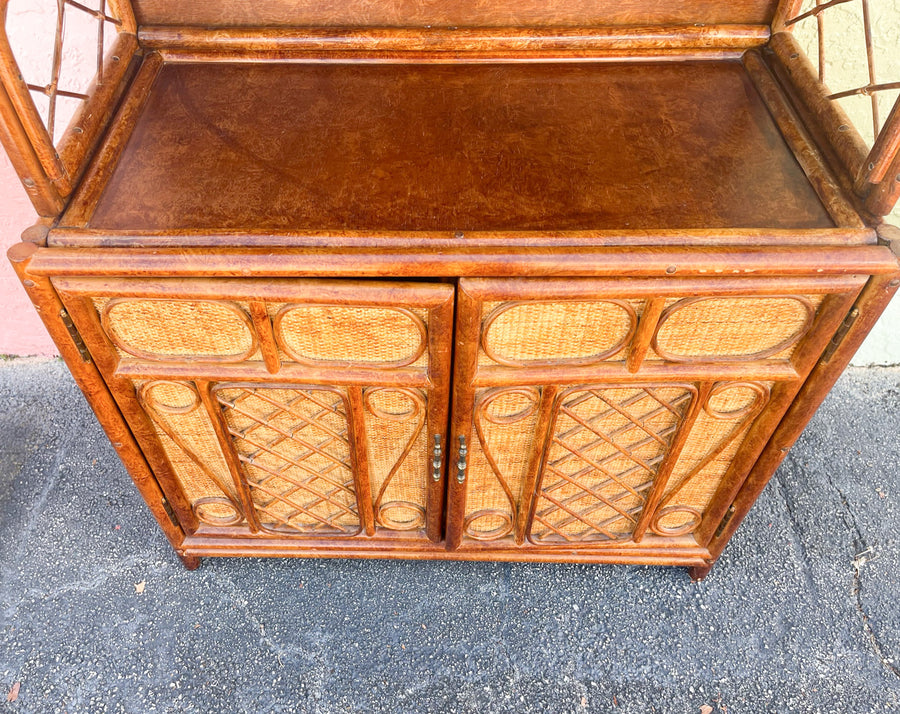 West Indies Style Rattan Cabinet