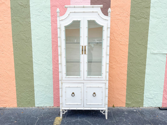 Faux Bamboo Thomasville Cabinet