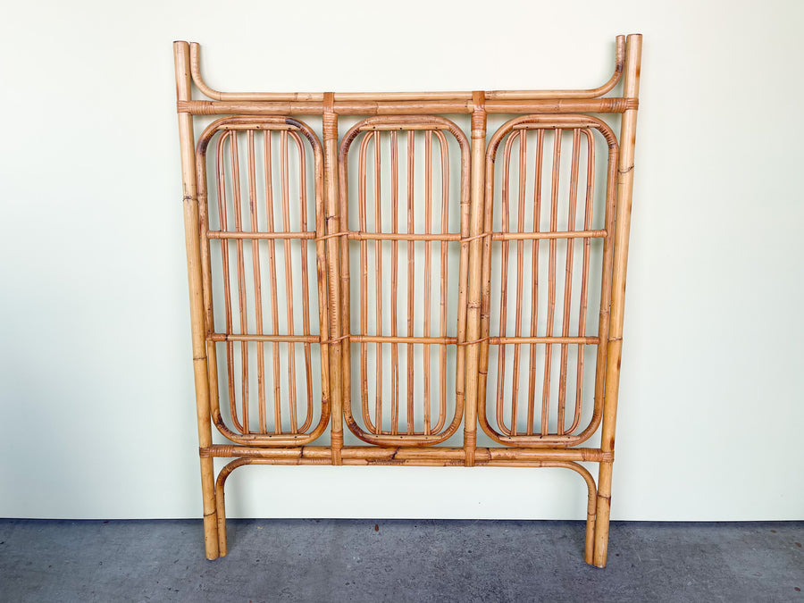 Pair of Rattan Twin Headboards