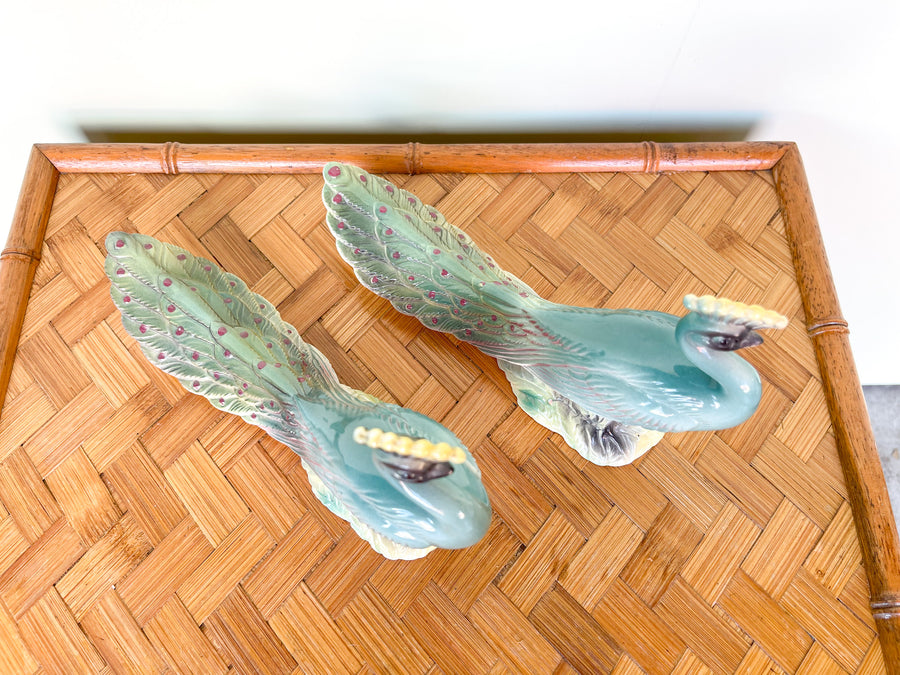Pair of Sweet 1950s Peacocks
