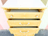 Thomasville Yellow Faux Bamboo Lingerie Chest