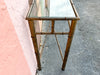 Long Regency Style Faux Bamboo Console