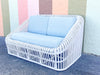 Fab Painted Henry Olko Style Love Seat