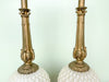 Hollywood Regency Quilted Glass Lamps