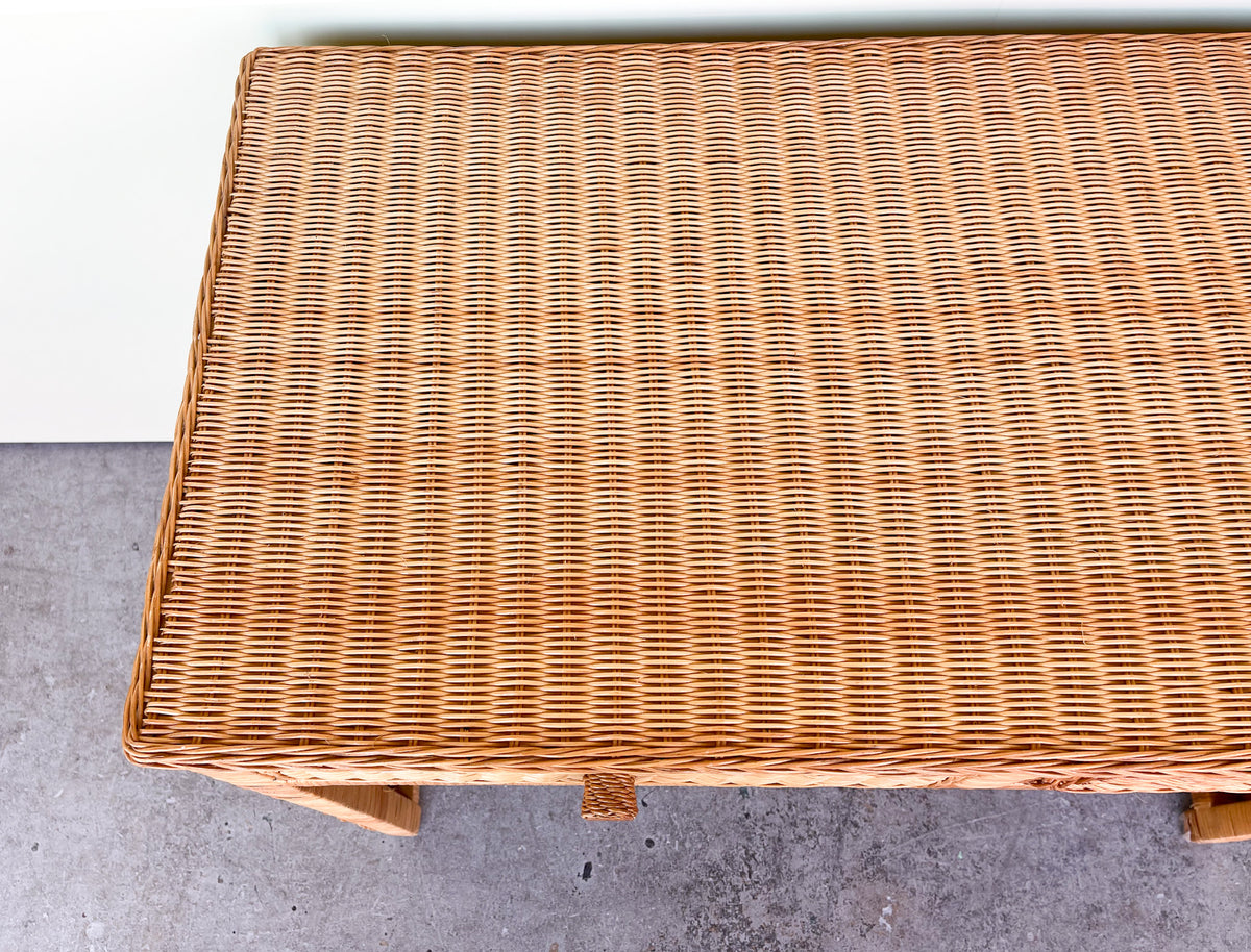 Island Style Wicker Wrapped Desk