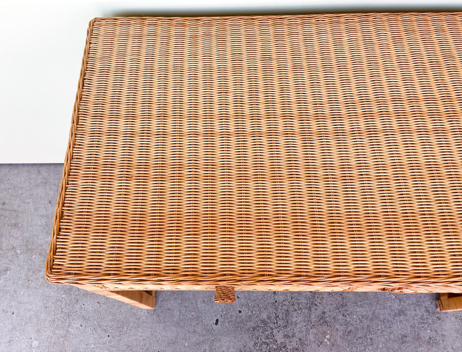 Island Style Wicker Wrapped Desk