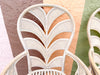 Pair of Palm Frond Balloon Back Chairs