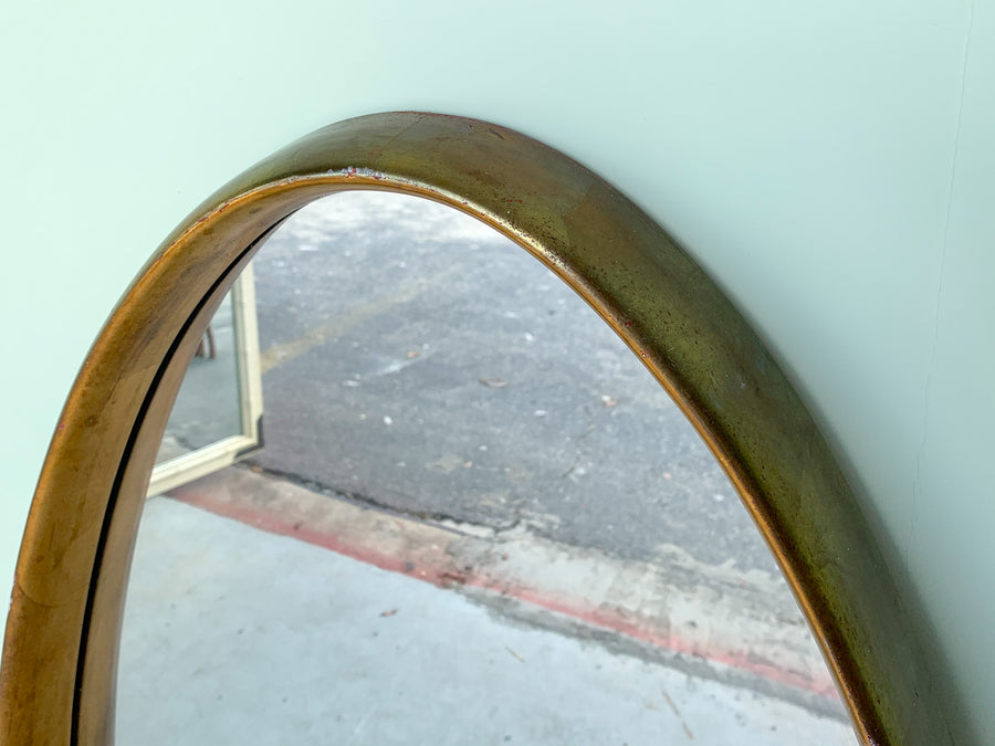 Oval Gold Mirror