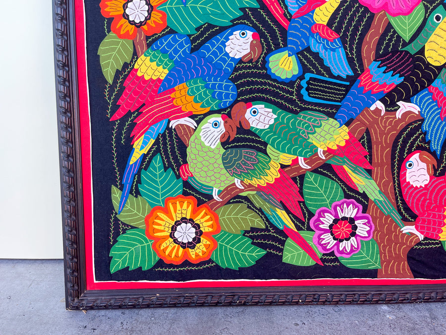 Warehouse Wednesday Sale: Handmade Tropical Bird Tapestry