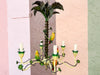 Tropical Parrot Tole Chandelier