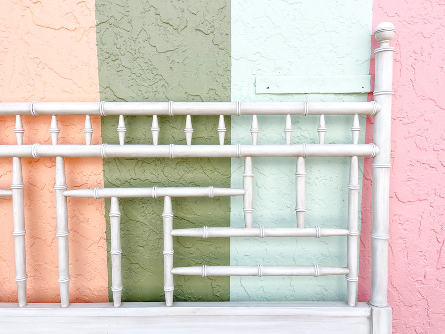 Century Faux Bamboo King Headboard