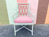 Set of Six Seaglass Rattan Dining Chairs