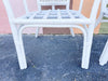 Pair of White Balloon Back Chairs