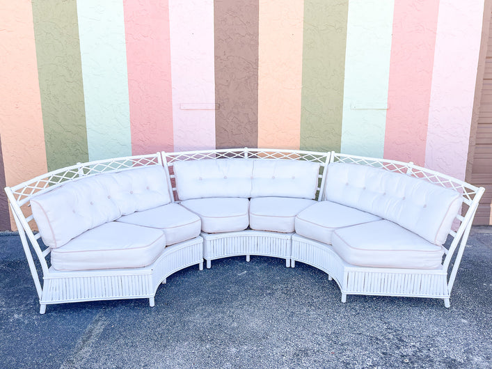 Fabulous Ficks Reed Semicircle Rattan Sofa