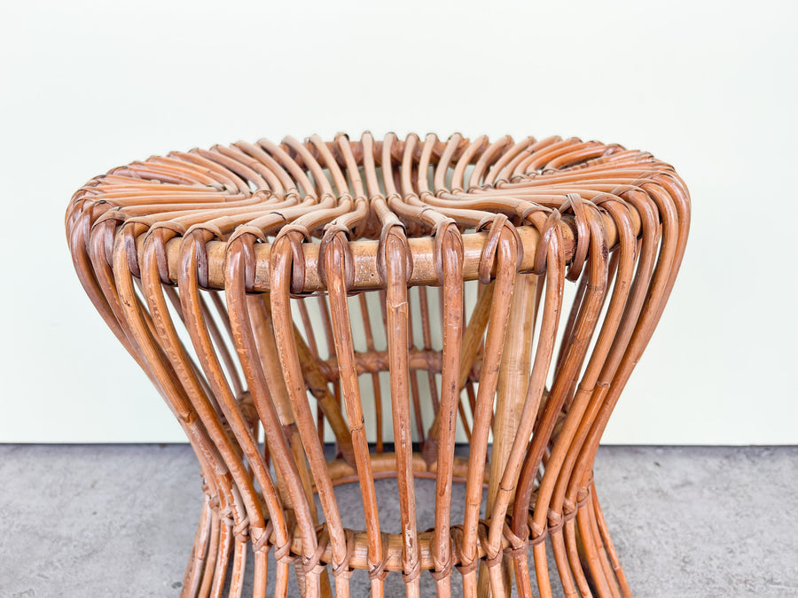 Albini Style Rattan Side Table