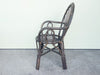 Sunburst Back Rattan Chair