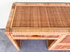 Island Style Rattan Wrapped Desk