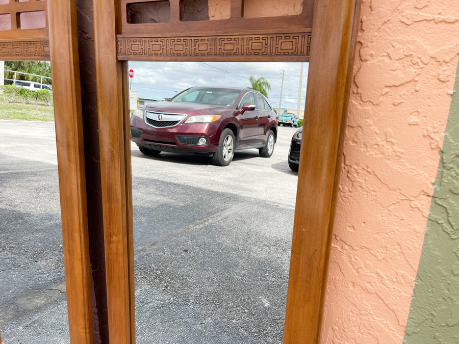 Pair of Fretwork Mirrors