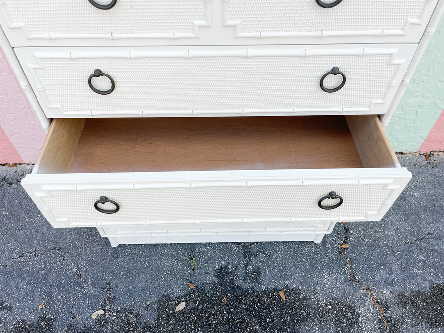 Palm Beach Faux Bamboo Tall Chest