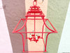 Modern Red Pagoda Chandelier