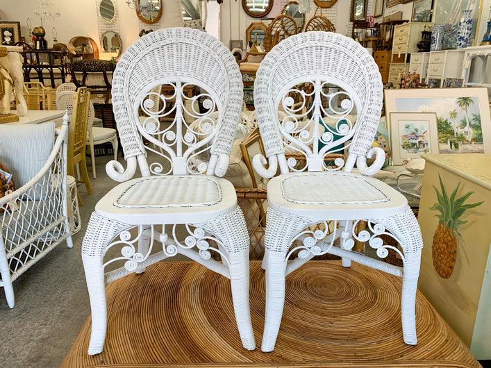 Pair of Fiddlehead Chairs by Henry Link