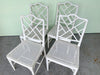 Set of Four Faux Bamboo and Cane Chairs