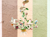 Colorful Floral Tole Chandelier