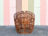 Fab Albini Style Tortoiseshell Rattan Chair