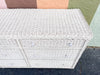 Braided White Rattan Triple Dresser