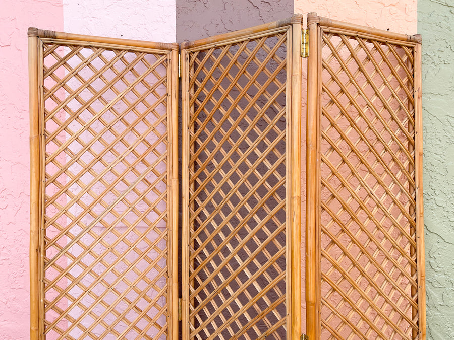 Rattan Lattice Screen