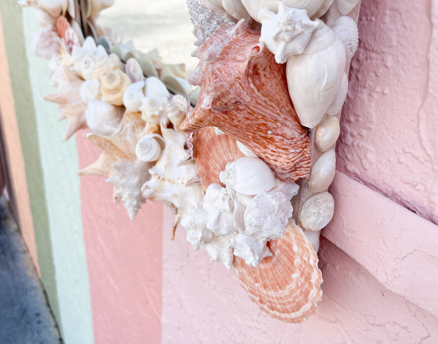 Bahamian Cat Key Shell Mirror