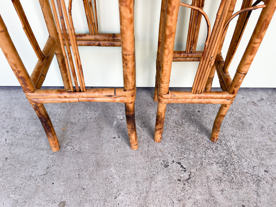 Pair of Tortoiseshell Plant Stands