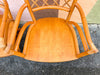 Set of Six Ficks Reed Rattan Swivel Dining Chairs
