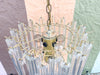 MCM Two Tier Lucite Chandelier