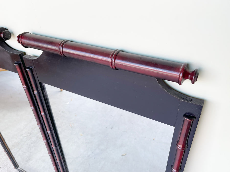 Pair of Faux Bamboo Mirrors