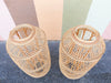 Pair of Large Rattan Lanterns