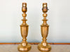 Pair of Petite Pagoda Brass Lamps