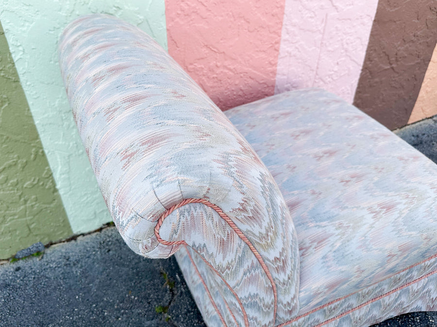 Pair of Upholstered Slipper Chairs