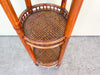 Round Tiered Rattan Plant Stand