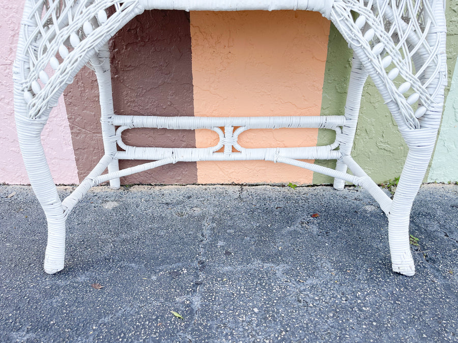 Warehouse Wednesday Sale: Petite Wicker Vanity and Stool