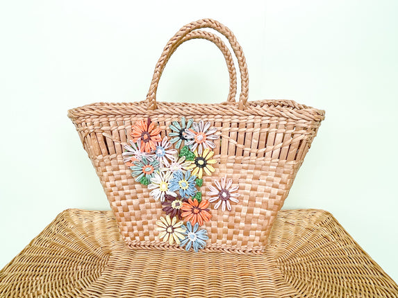 Flower Power Woven Bag