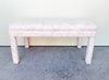 Marble Upholstered Parsons Style Bench